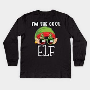 Christmas  I'm The Cool Kuwaiti Elf - Gift for Kuwaiti From Kuwait Kids Long Sleeve T-Shirt